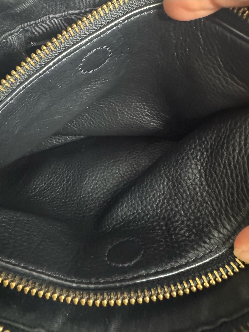 #427 Coach Mia Black Pebbled Leather Crossbody Bag - Picture 12 of 17
